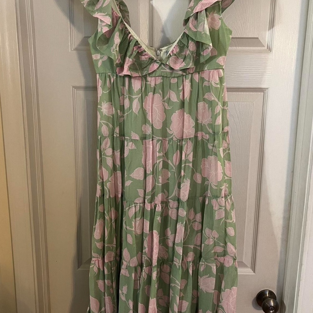 Floral Ruffle Maxi Dress